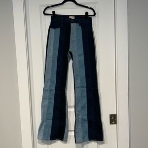 Patchwork denim jeans. Size 27. Very stretchy. Worn once. Altar’d State.